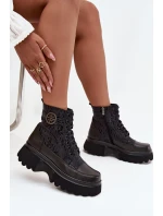 Dámské boty Artiker – černé, na platformě Dámské boty Artiker – černé, na platformě