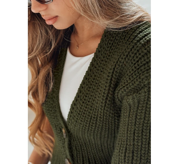 Dámský svetr NUTI zelený FashionStreet MY1672 Dámský svetr NUTI zelený FashionStreet MY1672