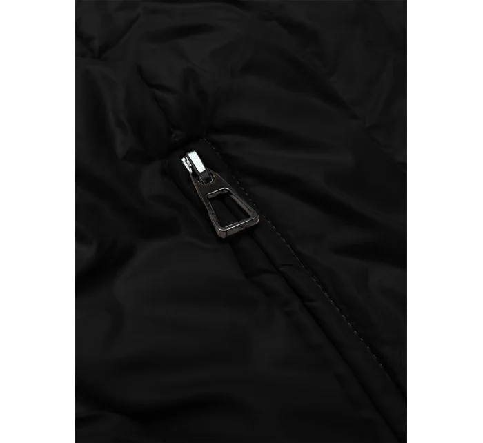 Černá dámská oversize bunda s rukávy l 21248870 - WAY MODE