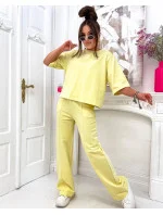 Žlutý dámský bavlněný oversize komplet model 21151857 - Moon
