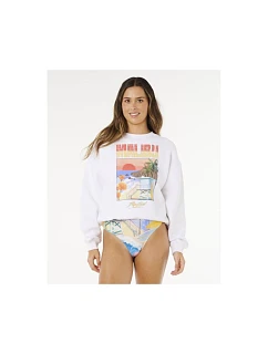 Dámská mikina RIP CURL Hayley O O/S Drop Shldr Crew bílá pánská