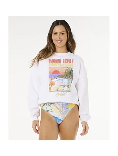 Dámská mikina RIP CURL Hayley O O/S Drop Shldr Crew bílá pánská