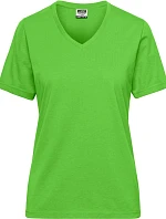 Daiber JN 1807 Dámské pracovní tričko z bio bavlny - Solid 02.1807 lime green