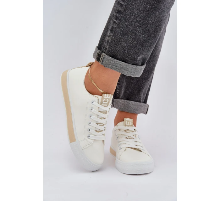 Dámské klasické zlaté tenisky model 21684893 - Boto Dámské klasické zlaté tenisky model 21684893 - Boto