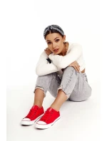 Dámské Klasické Nízké Tenisky Big Star DD274339 Červené Dámské Klasické Nízké Tenisky Big Star DD274339 Červené