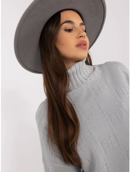 Sweter AT SW szary model 20470297 - FPrice Sweter AT SW szary model 20470297 - FPrice