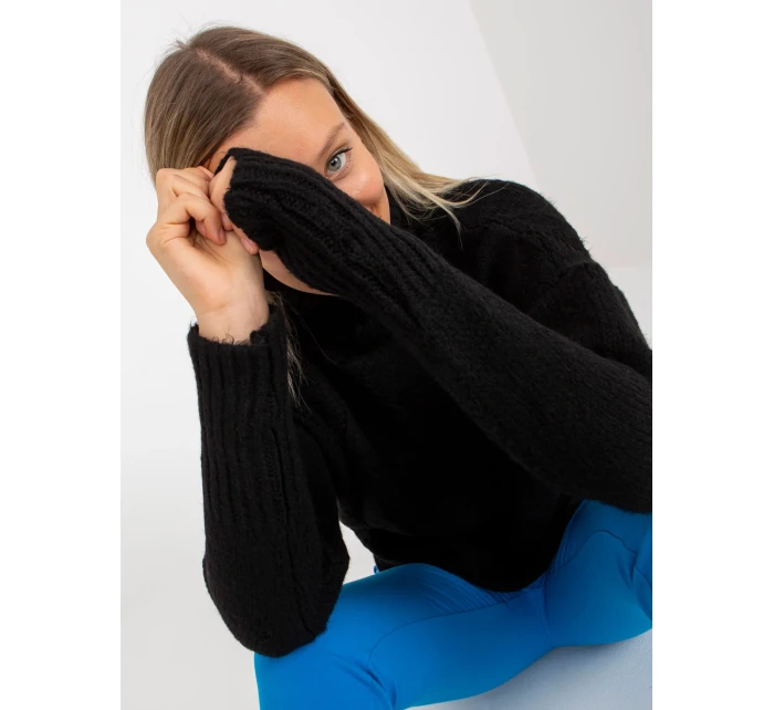 Dámský svetr LC SW model 17650160 černý - FPrice