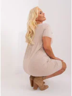 RV SK 8768 šaty.17P béžová RV SK 8768 šaty.17P béžová