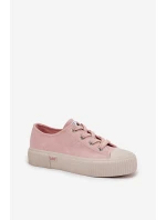 Dámské trampky na platformě LEE ISLA C WOMEN LOW – růžové Dámské trampky na platformě LEE ISLA C WOMEN LOW – růžové