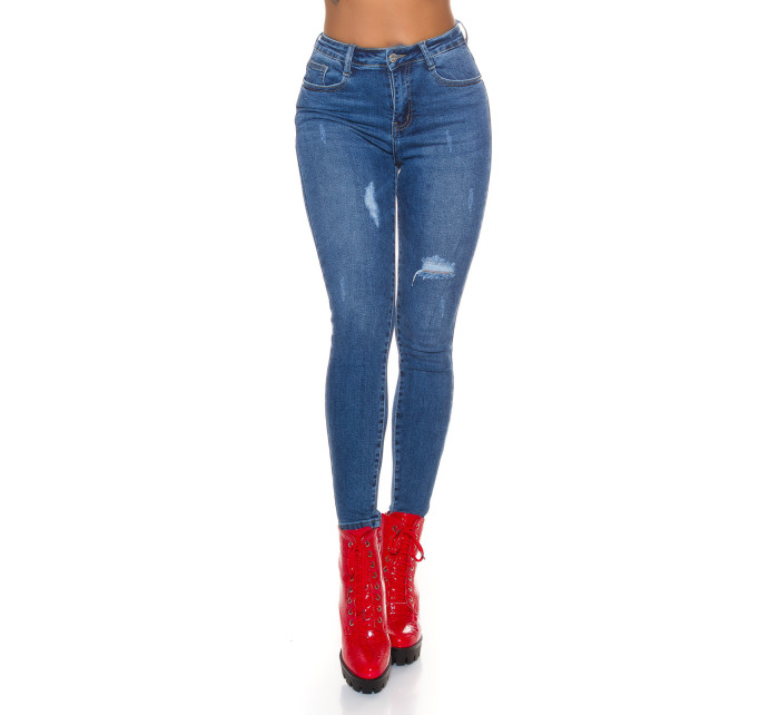 Sexy džíny s vysokým pasem Skinny Calssic