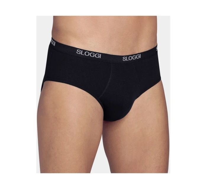 Pánské slipy men Basic Midi černé - Sloggi