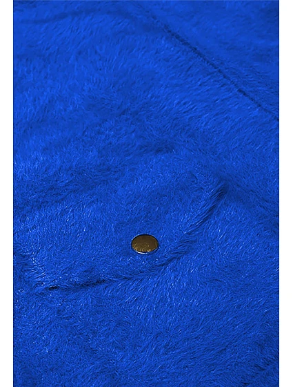 Krátká vlněná bunda typu "alpaka" v chrpové barvě model 18420063 - MADE IN ITALY Krátká vlněná bunda typu "alpaka" v chrpové barvě model 18420063 - MADE IN ITALY
