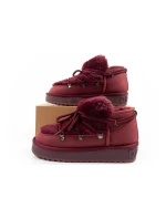 dámské sněhule zimní módní model 21420780 zateplené bordó dámské - D.Franklin