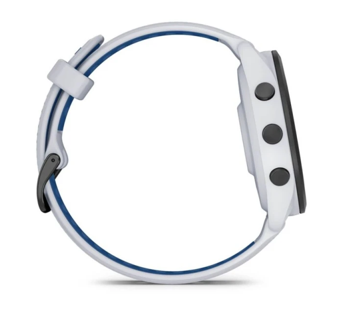 Garmin Forerunner 265 46mm Black Bezel with Whitestone Case bílé a modré hodinky