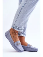 Dámské klasické semišové mokasíny modré model 21625458 - Boto Dámské klasické semišové mokasíny modré model 21625458 - Boto