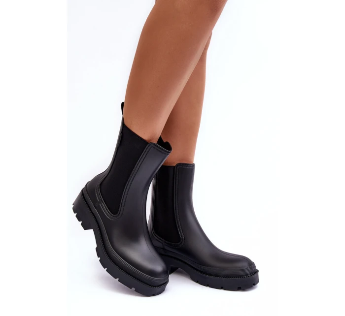 Matové Kalhoty Botky Big Star MM274695 Černé