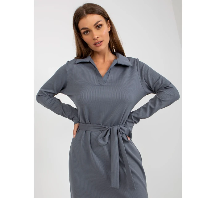 LK SK 509227 šaty.83P tmavě šedá