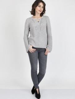 Dámský svetr Kylie SWE 117 Sweater Grey - MKMSwetters