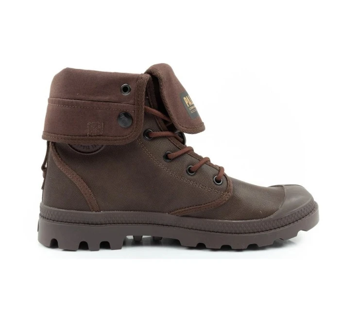 Pánská sportovní obuv Palladium Baggy Coated kotníkové tenisky fashion dark brown