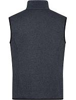 JN Pánská pletená fleecová vesta se stojáčkem 02.0 dark grey model 22489657 - Daiber JN Pánská pletená fleecová vesta se stojáčkem 02.0 dark grey model 22489657 - Daiber