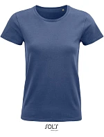 SOL'S Pioneer Women Dámské tričko z bio bavlny 25.3579 denim SOL'S Pioneer Women Dámské tričko z bio bavlny 25.3579 denim