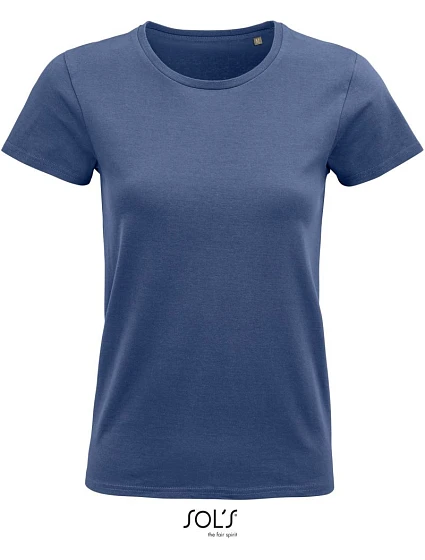 SOL'S Pioneer Women Dámské tričko z bio bavlny 25.3579 denim SOL'S Pioneer Women Dámské tričko z bio bavlny 25.3579 denim