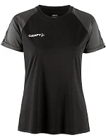 Craft Teamwear Squad Go Contrast Jersey W Dámské kontrastní sportovní tričko 82.2726 black/granite Craft Teamwear Squad Go Contrast Jersey W Dámské kontrastní sportovní tričko 82.2726 black/granite