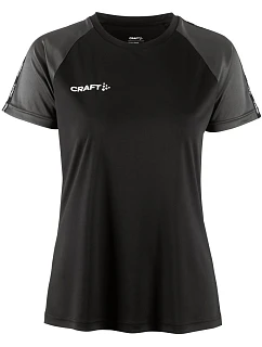 Craft Teamwear Squad Go Contrast Jersey W Dámské kontrastní sportovní tričko 82.2726 black/granite