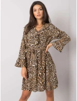 Šaty DHJ SK 13891B 2.72P černá a béžová