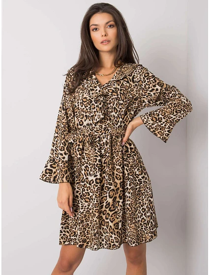 Šaty DHJ SK  černá a béžová model 15826138 - FPrice