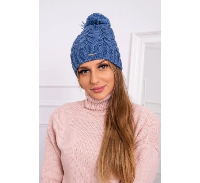 Fleecová čepice Waleria K307 denim Fleecová čepice Waleria K307 denim