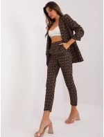 DHJ kalhoty SP 13926 5.62P černá a béžová DHJ kalhoty SP 13926 5.62P černá a béžová