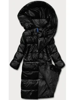 Černá matná dámská zimní bunda se třemi délkami (ag8-003)