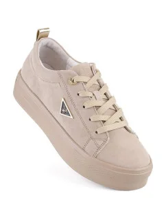 Filippo W PAW315C béžové semišové kožené polobotky na platformě