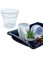 PLANTI PLANT 12CM čirý květináč