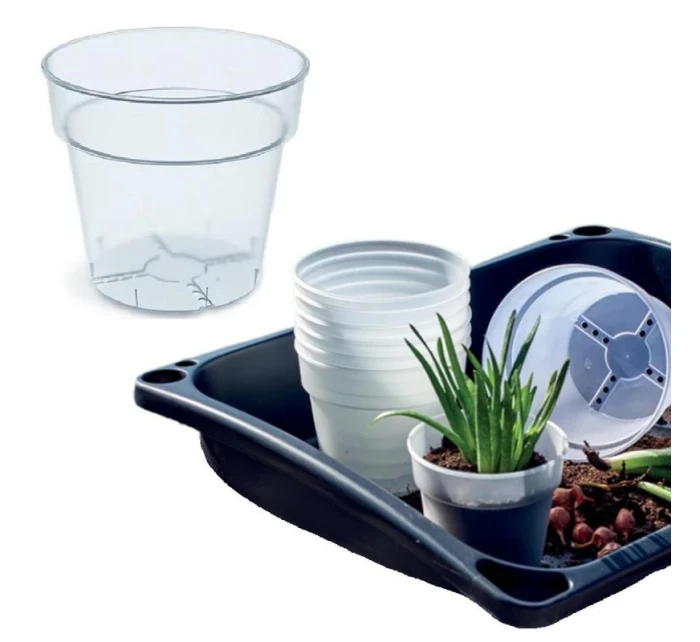 PLANTI PLANT 12CM čirý květináč