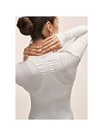 Dámské tričko Casall Maze Long Sleeve, bílé Dámské tričko Casall Maze Long Sleeve, bílé