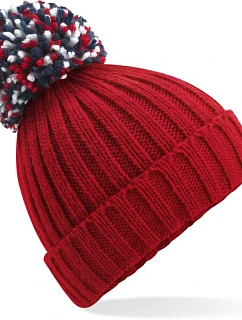Beechfield B 390 Pletená čepice "Hygge" 53.0390 classic red
