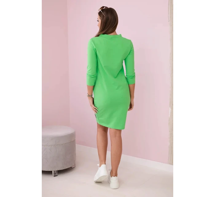 Šaty vázané u krku světle zelená Šaty vázané u krku světle zelená