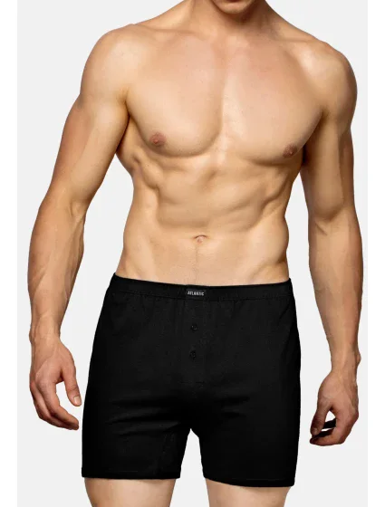Pánské klasické boxerky s model 20070793 2PACK černé - Atlantic