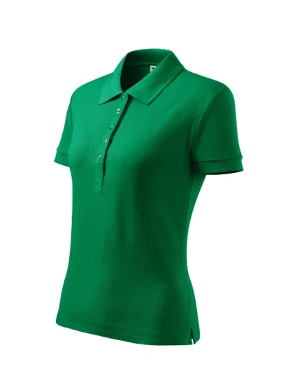 Cotton Heavy polokošile dámská středně zelená
