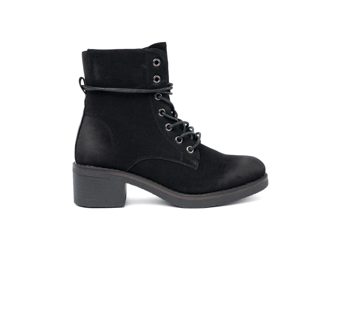 Originální černé  kotníčkové boty dámské Obcas