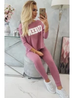 Sada s potiskem Queen tmavě růžová Sada s potiskem Queen tmavě růžová