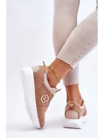 Dámská sportovní obuv na platformě Béžove Aisha Dámská sportovní obuv na platformě Béžove Aisha