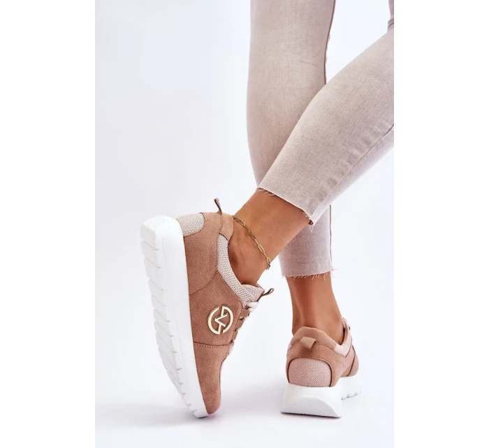 Dámská sportovní obuv na platformě Béžove Aisha Dámská sportovní obuv na platformě Béžove Aisha