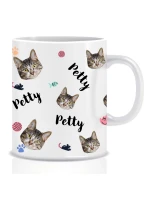 Personalizovaný klasický bílý keramický hrníček 300 ml se zvířecími motivy Personalizovaný klasický bílý keramický hrníček 300 ml se zvířecími motivy