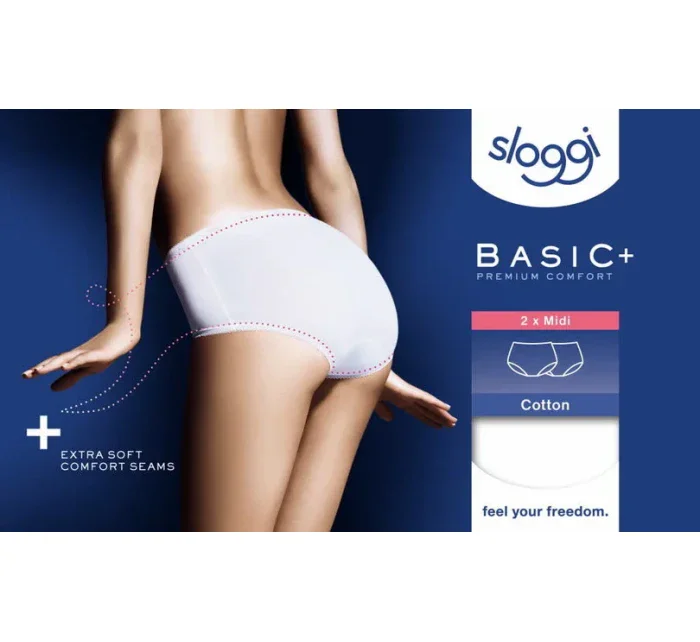 Dámské kalhotky SLOGGI BASIC+ MIDI 2P - SLOGGI