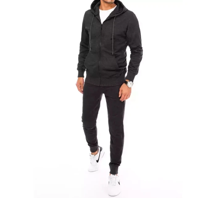 Pánské tmavě šedé tepláky Dstreet AX0536