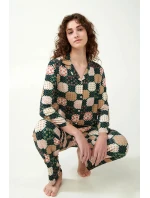 Dámské pyžamo na knoflíky model 20515309 - Vamp Dámské pyžamo na knoflíky model 20515309 - Vamp