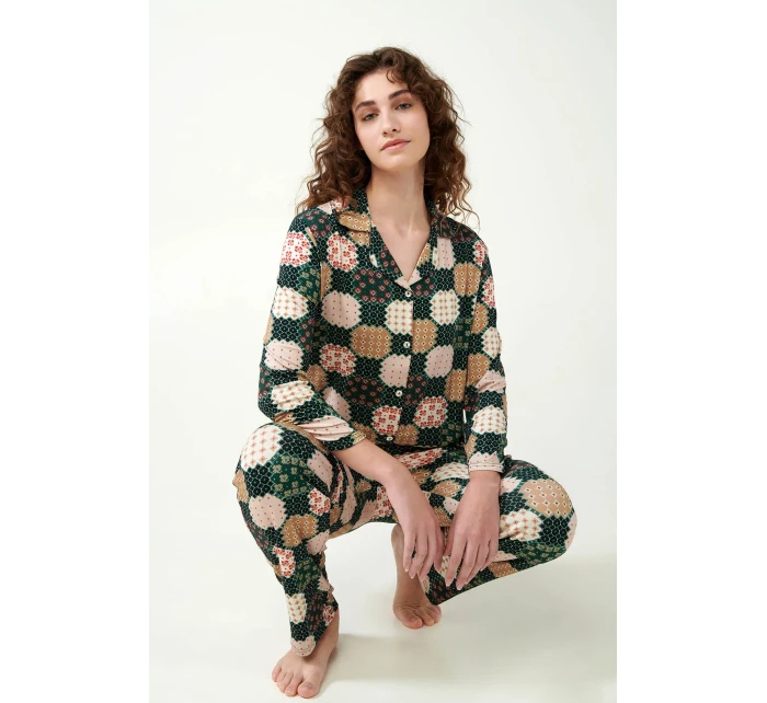 Dámské pyžamo na knoflíky model 20515309 - Vamp Dámské pyžamo na knoflíky model 20515309 - Vamp